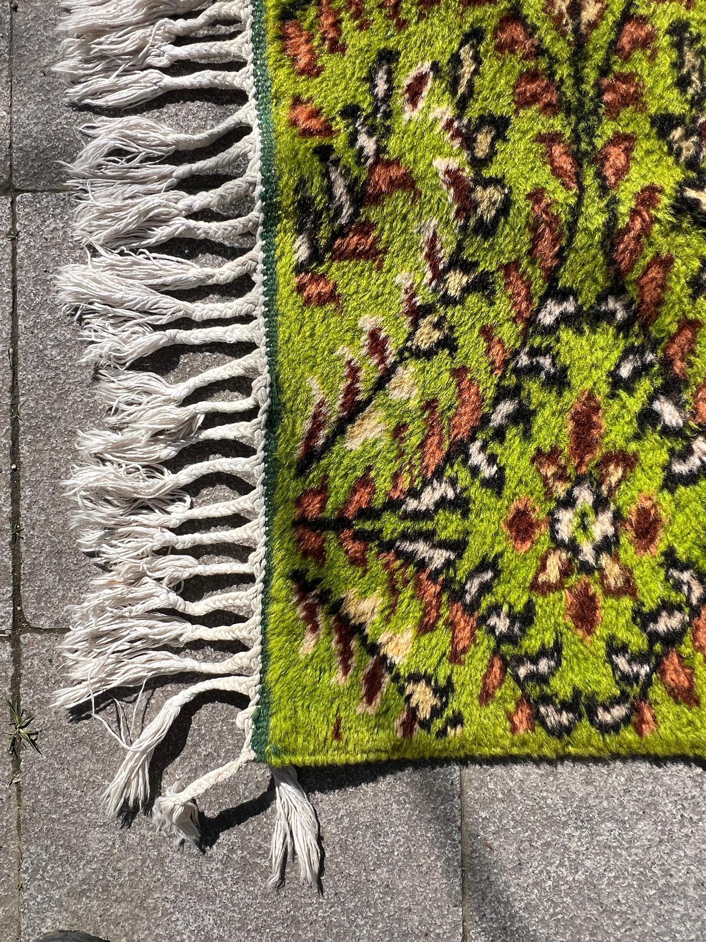 Turkish Vintage Rug, Handmade Wool Area Rug, 59x86 Inch, Boho Tribal Carpet, Rustic Home Decor, Anatolian Bohemian Rug