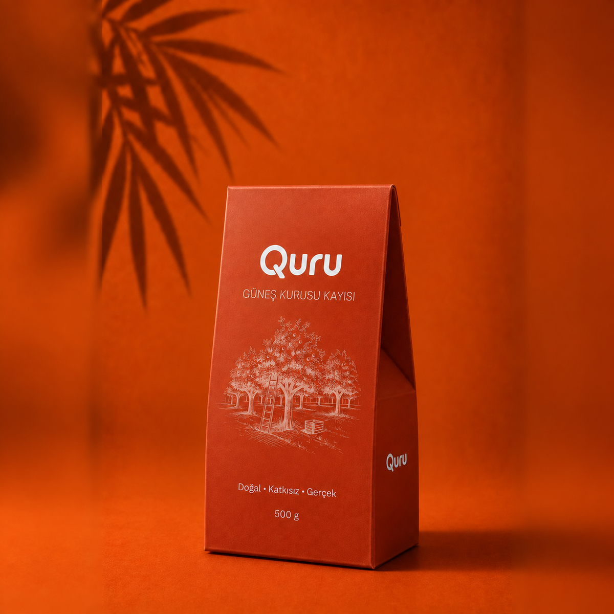 Quru Güneş Kurusu Kayısı 500 g ambalajı
